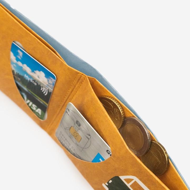 Actual product image Paprcuts RFID wallet Vanlife | Roadtyping Koop