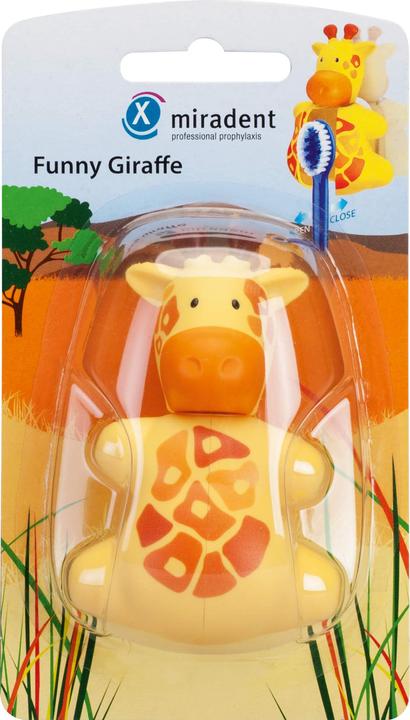 Miradent Funny Animal Zahnbürstenhalter Giraffe (Zahnbürstenhalter)