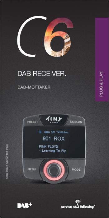 Actual product image Tiny Audio C6 (FM, DAB+)