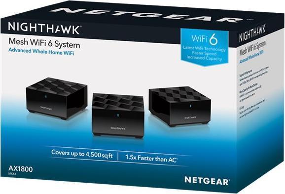 Produktbild Netgear MK63 Nighthawk Mesh WiFi 6 System 3er Set