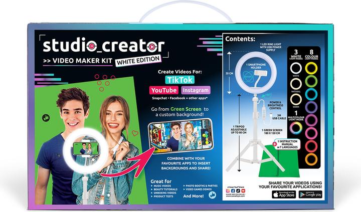 Immagine prodotto Canal Toys Studio Creator - Kit per video maker bianco (11035)