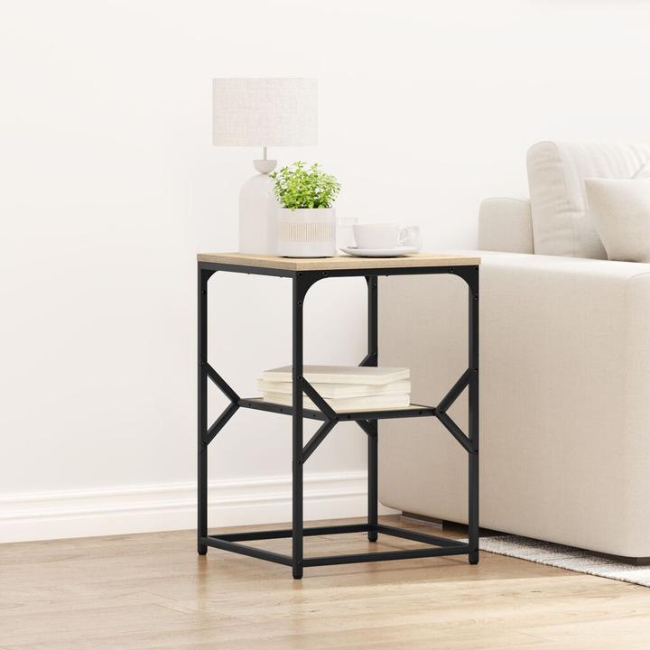 Produktbild VidaXL Beistelltisch Sonoma Eiche 41x40x60 cm aus Holzwerkstoff (41 x 40 x 60 cm)