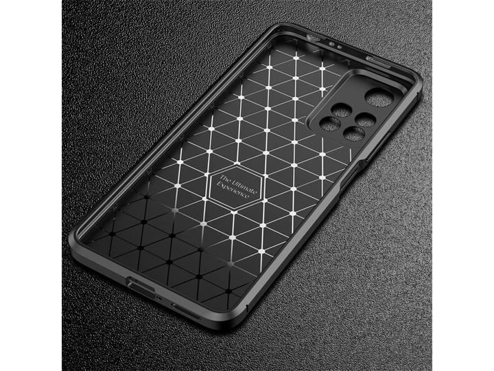 Actual product image Screenguard Xiaomi Redmi Note 11S Cover Carbon Design TPU Case (Xiaomi Redmi Note 11S)