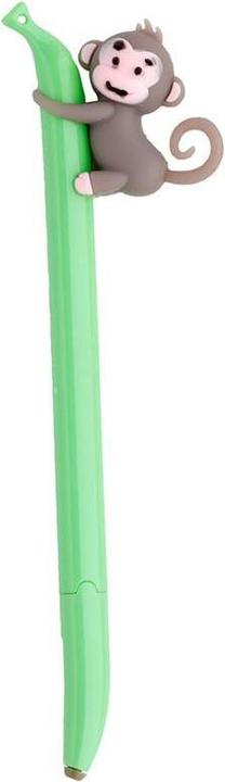 Produktbild Puckator Affe Banane feine Spitze Kugelschreiber Kuli (Schwarz)