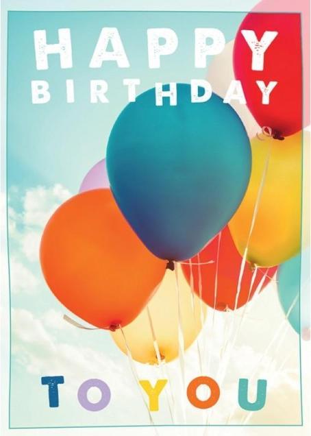 Produktbild Cart Geburtstagskarte Happy Birthday to you - Maxi Card A4