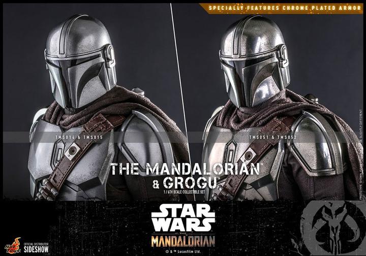 Produktbild Hot Toys Star Wars The Mandalorian pack 2 figurines 1/6 The Mandalorian & Grogu 30 cm