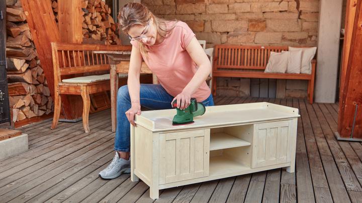 Productafbeelding Bosch Home & Garden UniversalSander 18V-10 Accu multischuurmachine - Incl. rechthoekige schuurvoet en 2 schuurbladen - Z (Delta schuurmachines)