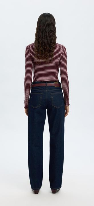 Actual product image Selected Femme Slfanna Ls Crew Neck Tee Str Noos (M)