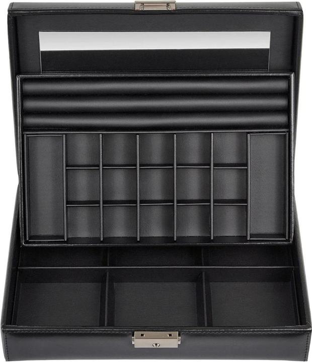 Sacher 44.107.0104N04 - Schmuckkassette Isa black exclusive schwarz (Leder)