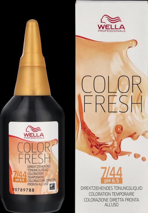 Actual product image Wella Color Fresh Acid (7/44 medium blonde red-intensive)