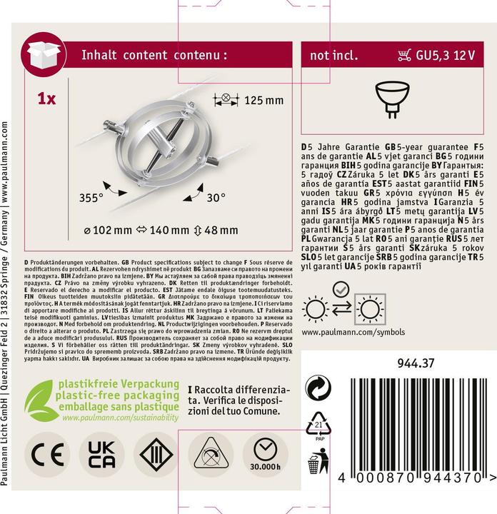 Actual product image Paulmann Wire System Cardan