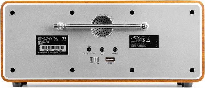 Produktbild Audizio DAB+ Radio Genua Silber, Radio Tuner: FM, DAB+ (FM, DAB+, Bluetooth)