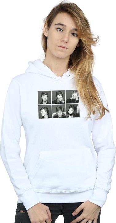 Immagine prodotto David Bowie Photo Collage Felpa con Cappuccio Donna (XL)