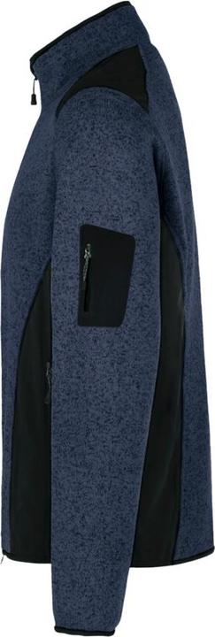 Actual product image Hakro Knitted fleece jacket Dawson navy mottled, M (M)