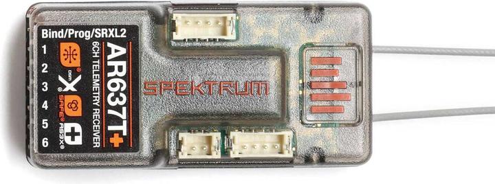 Actual product image AR637T+ DSMX 6-channel AS3X+ & SAFE telemetry receiver