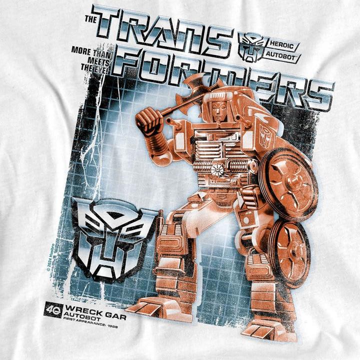 Actual product image Transformers Mens Wreck-Gar Box 40th T-Shirt (3XL)