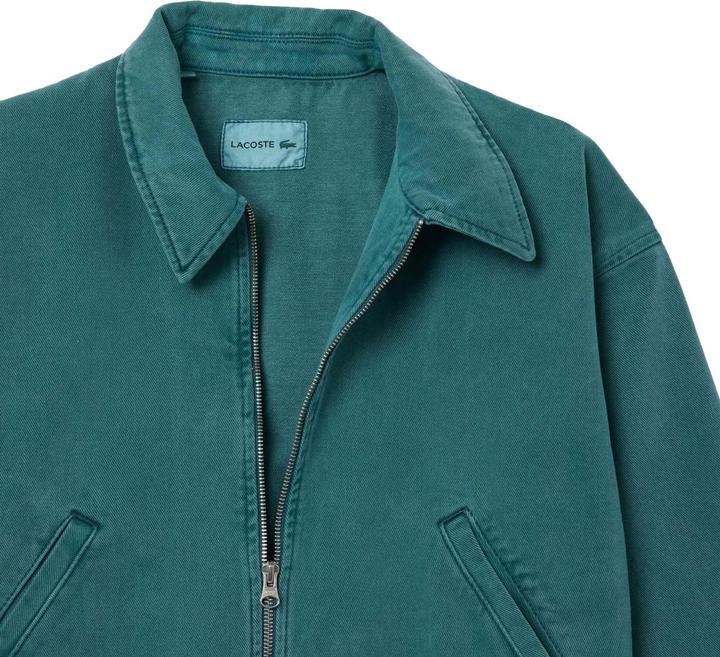Actual product image Lacoste Womens/Ladies Natural Dyed Denim Relaxed Fit Jacket (34 D)