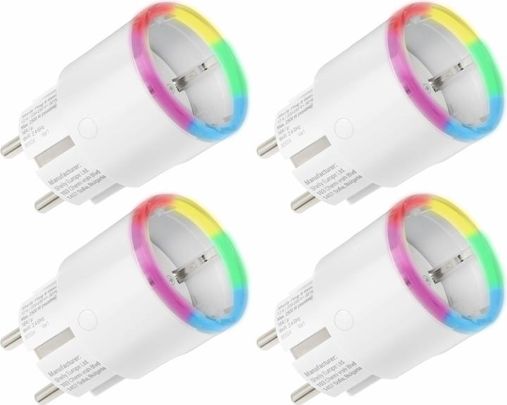 Shelly WLAN socket outlet Plug S Gen3, Matter, white, 4 pieces