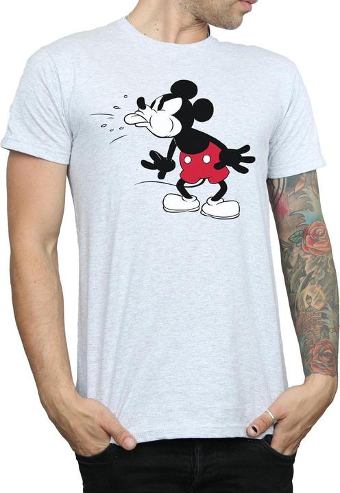 Actual product image Disney Mens Mickey Mouse Tongue T-Shirt (XXL)