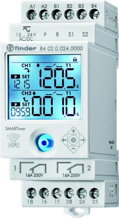 Actual product image Finder Multifunction time relay 12-24V AC/DC, 16A 84.02.0.024.0000