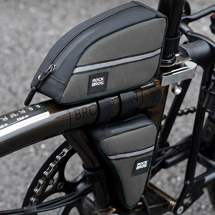 Immagine prodotto Rockbros Triangle Bike Frame Bag 0.8l - Brown (Borsa telaio)