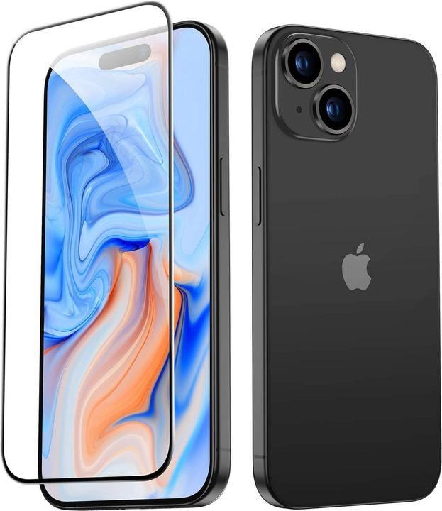 Actual product image ESR Tempered glass display protection (1 Piece, Apple iPhone 15)