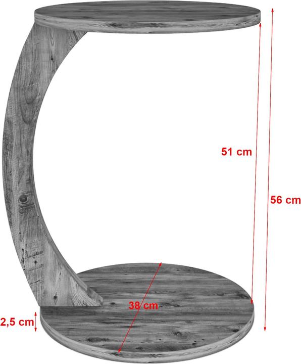Actual product image En.Casa Holeby (38 x 38 x 56 cm)