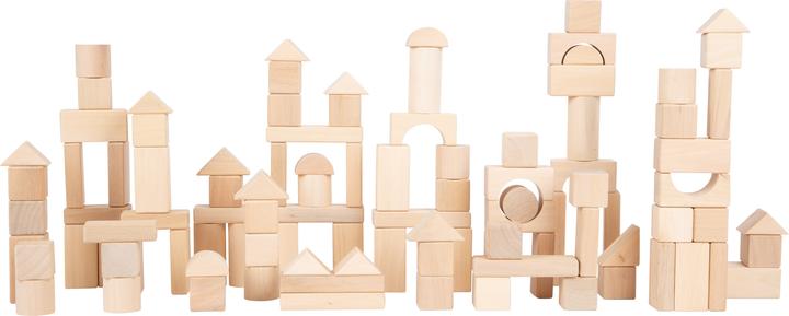 Actual product image small foot Wooden building blocks in bag