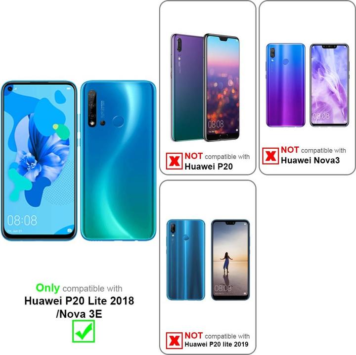 Immagine prodotto Cadorabo Custodia Book View Doppelfenster (Huawei Nova 3E)