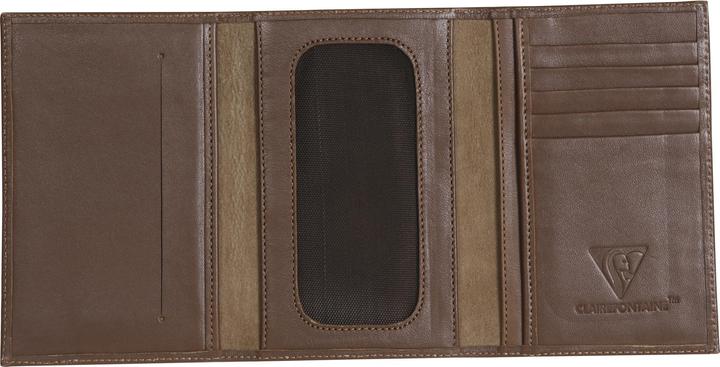Image du produit Clairefontaine Lawrence CUIR Porte-papiers 15x1x10 cm Camel -