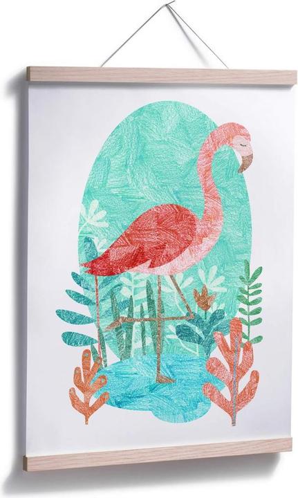 Produktbild Trenddeko Goed Blauw - Der Flamingo (40 x 50 cm)