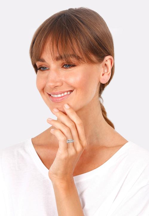 Image du produit Elli Bague en cristal, set de bagues (52, Argent 925)
