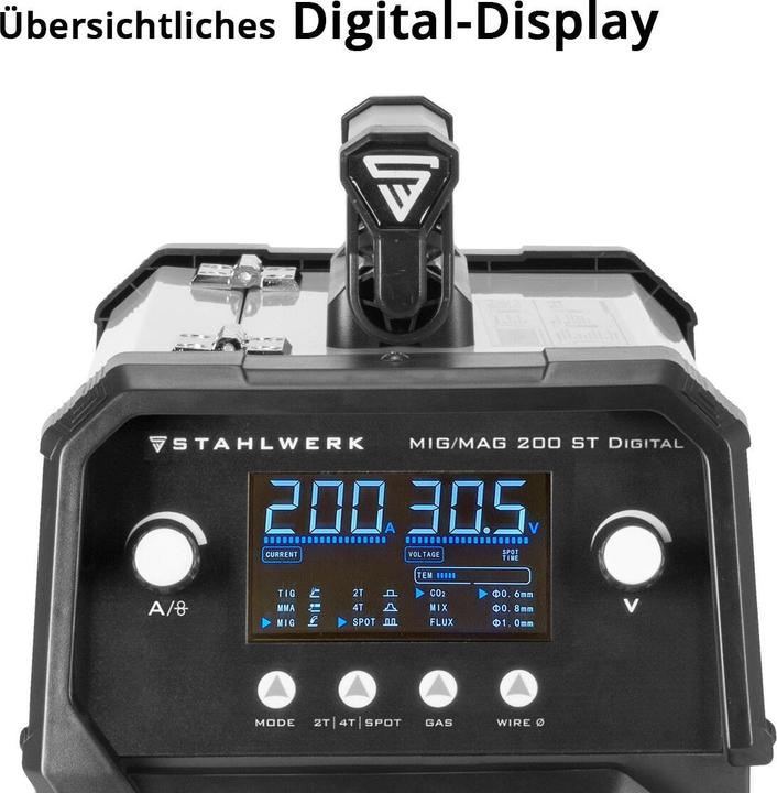 Actual product image Stahlwerk Welding machine MIG MAG 200 ST Digital IGBT shielding gas with 200 A