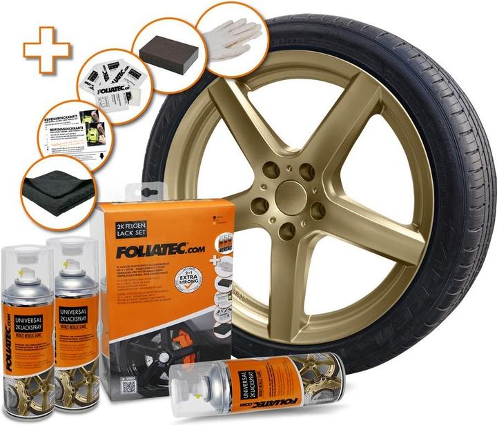 Actual product image Foliatec 2K rim lacquer set
