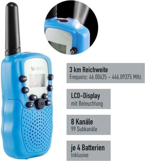 Immagine prodotto X4 Set di 2 radio PMR Tech 701953 (3 km)