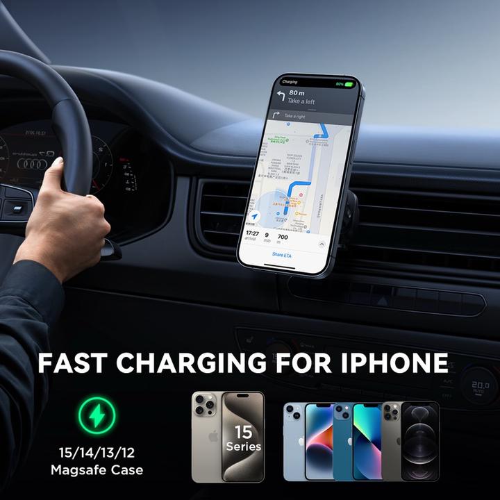 Immagine prodotto Joyroom Supporto per telefono da auto con caricatore wireless (compatibile con MagSafe) per bocchetta