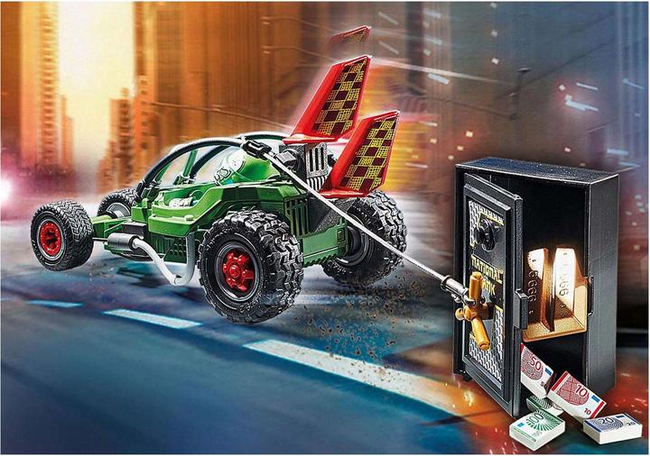 Immagine prodotto Playmobil Kart della polizia: l'inseguimento del rapinatore di casseforti (70577, Playmobil City Life)