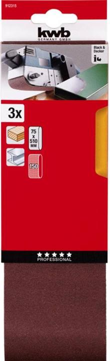Immagine prodotto kwb Nastro abrasivo 75X510 grana 150 (150)