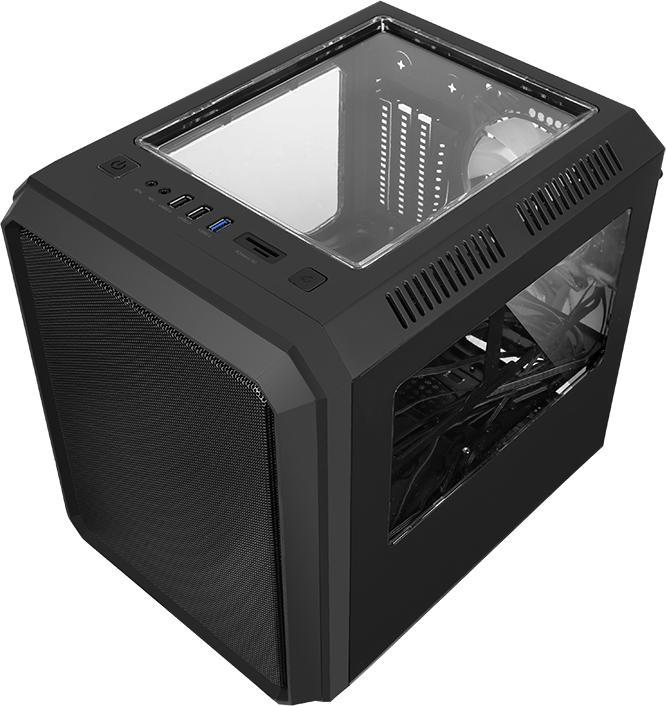Immagine prodotto Itek Boitier Cube Micro ATX QBO 8 Evo RGB avec fenêtre (Noir) (mATX, Mini-ATX)