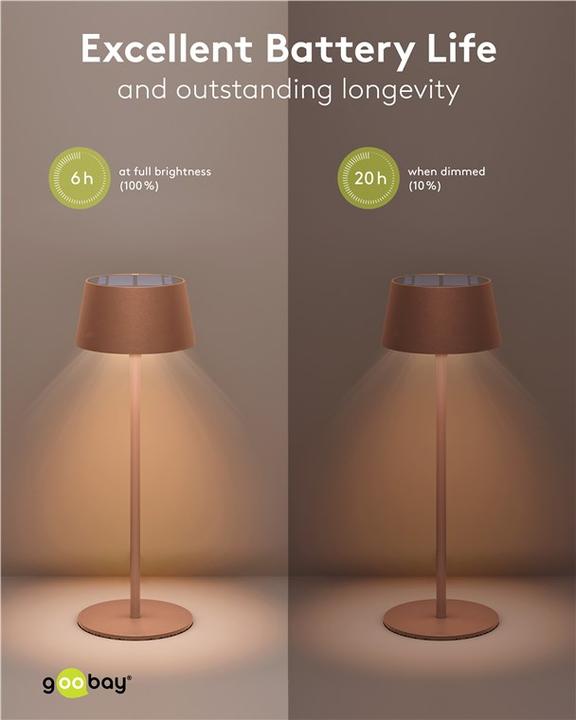 Actual product image Goobay Cordless LED table lamp (150 lm)