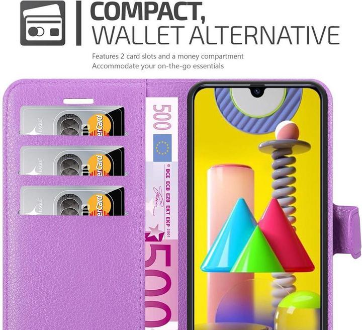 Actual product image Cadorabo Book with stand function cover (Samsung Galaxy M31)