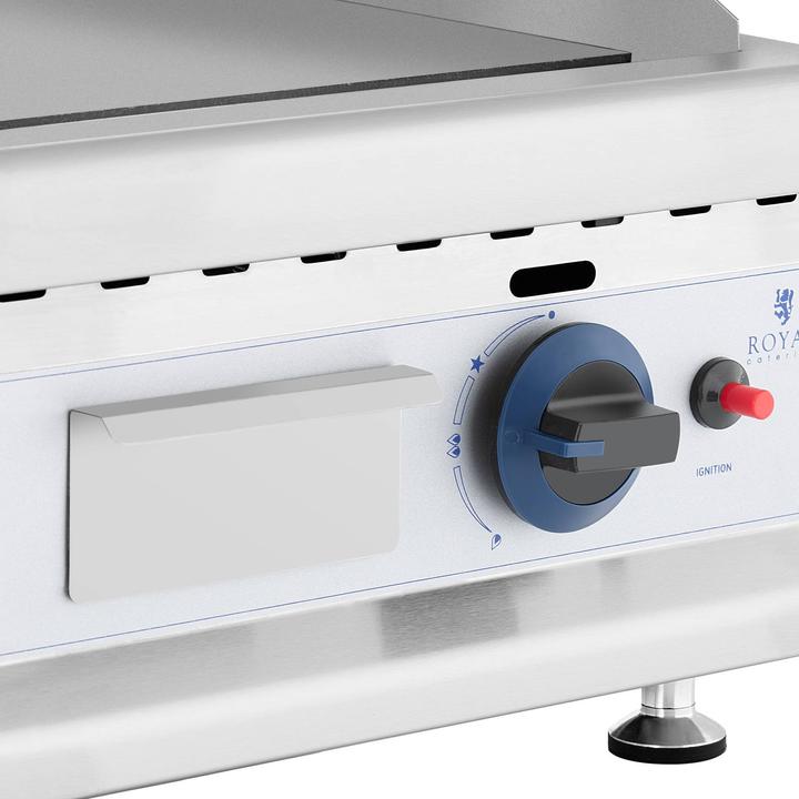Produktbild Royal Catering Gasgrill Edelstahl Gasbräter 35 x 40 cm glatt 3.000 W Propan/Butan (3 kW)
