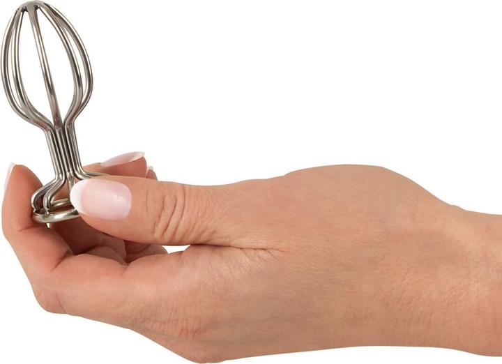 Actual product image Anos Metal Cage Butt Plug 3.8