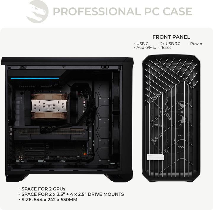 Produktbild Sedatech Workstation - UC0W927I1I1HF (256 GB, 2000 GB, RTX A6000)