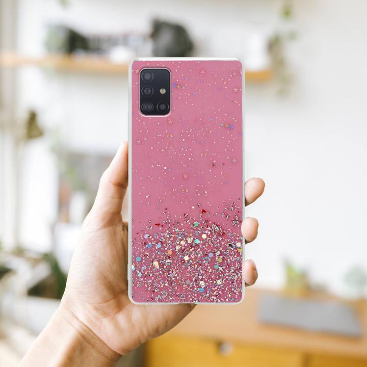 Actual product image Cadorabo TPU cover sparkling glitter (Samsung Galaxy M40s)