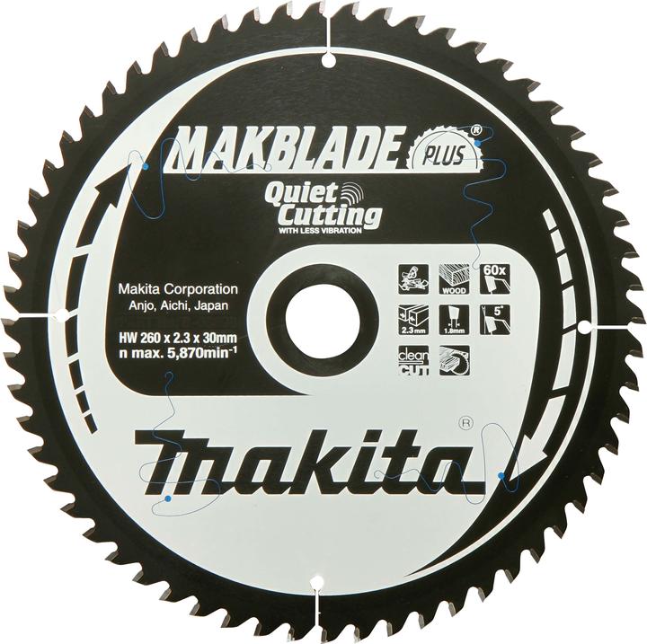 Produktbild Makita MAKBLADE Kreissägeblatt 260x30