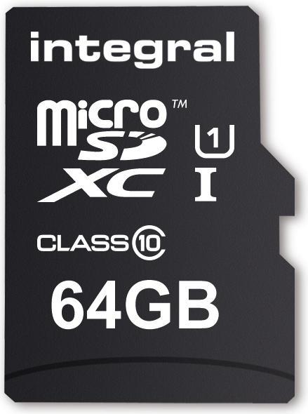 Produktbild INMSDX64G10-90SPTAB Speicherkarte MicroSDXC UHS-I Klasse 10 (64 GB, microSD, U1, UHS-I)