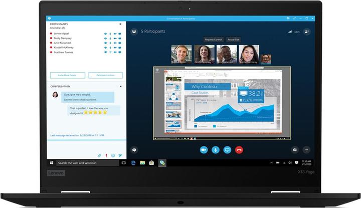 Productafbeelding Lenovo ThinkPad X13 Yoga (13.30", Intel Core i5-10210U, 8 GB, 256 GB, NL)