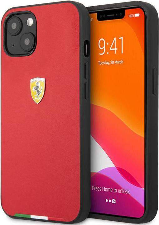 Produktbild Ferrari Hülle iPhone 13 - Hardcase Schutzhülle Italian Flag Line rot No.166 (Apple iPhone 13)