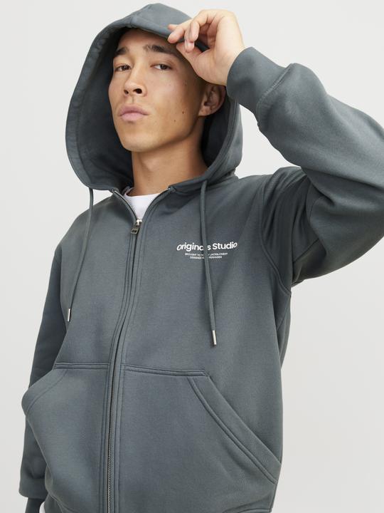 Produktbild Jack & Jones Gedruckt Kapuzenpullover mit Reissverschluss Kapuzenjacke (M)